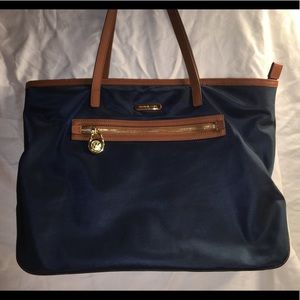 Michael Kors large Navy kempton nylon tote